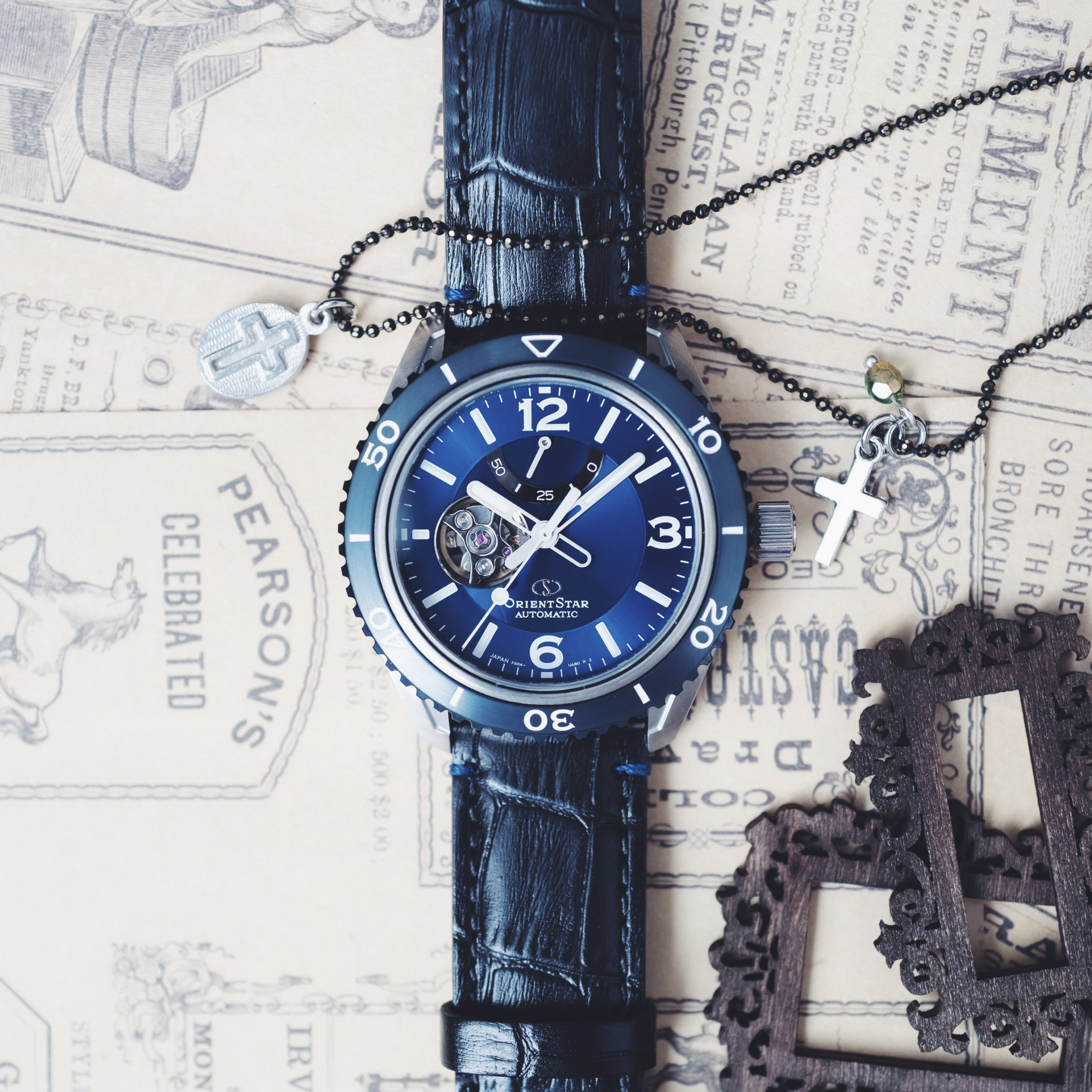 The marine blue of the ocean, coupled with a solid case design.