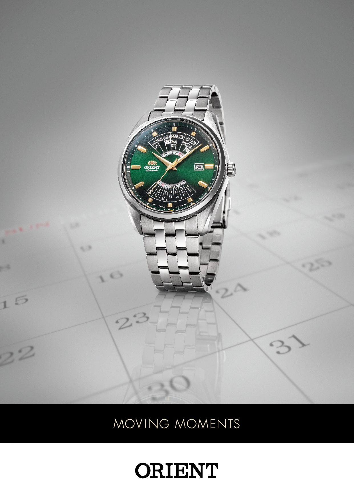 ORIENT announces a new generation of the long-time popular Multi Year Calendar model with refined functionality and aesthetics